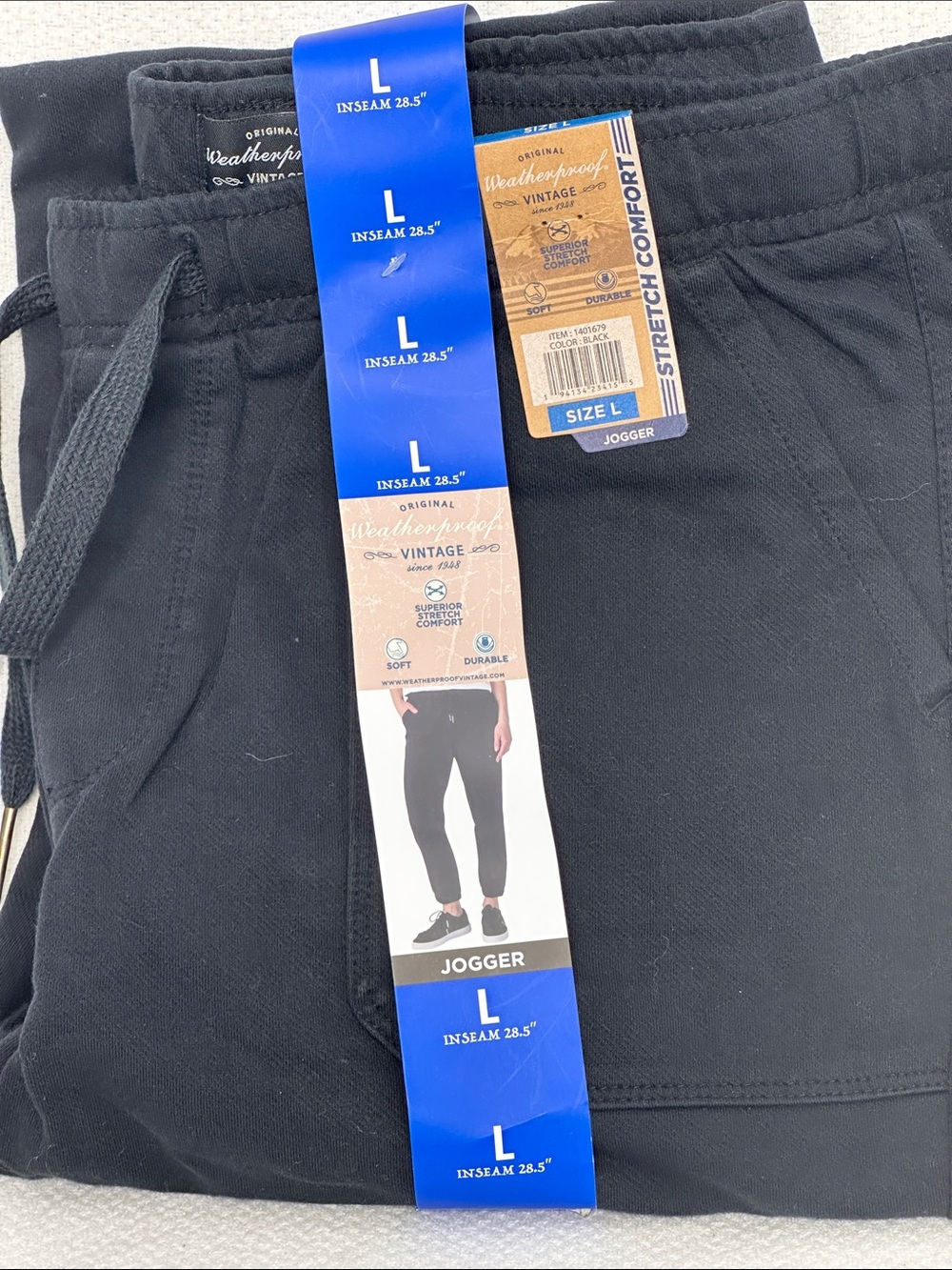 Weatherproof Black Women’s Jogger Pants - L